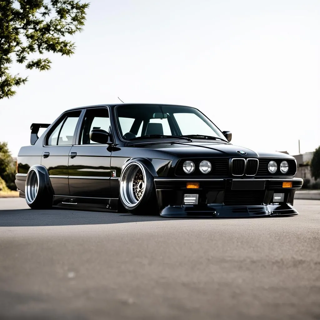 BMW E30 stance