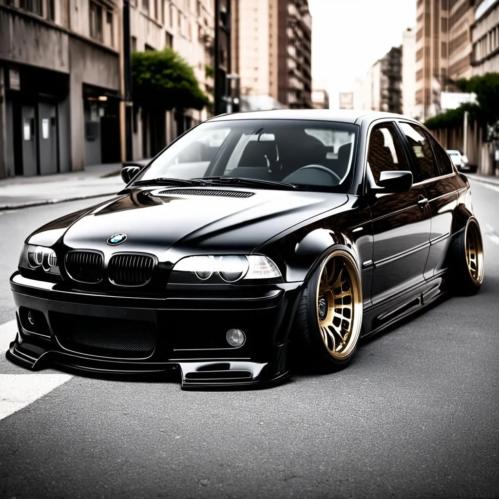 BMW E46 Sedan With Body Kit