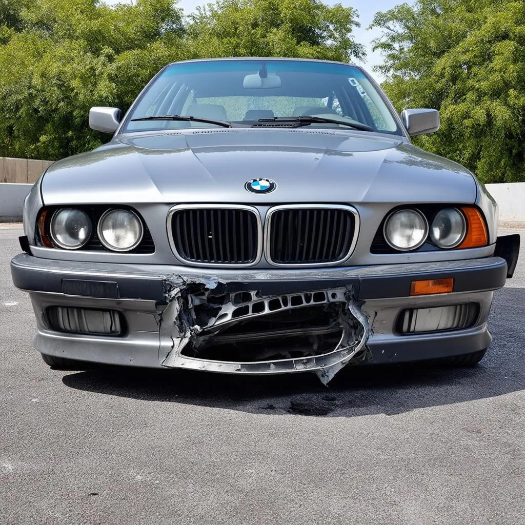 BMW E85 Front Bumper Damage