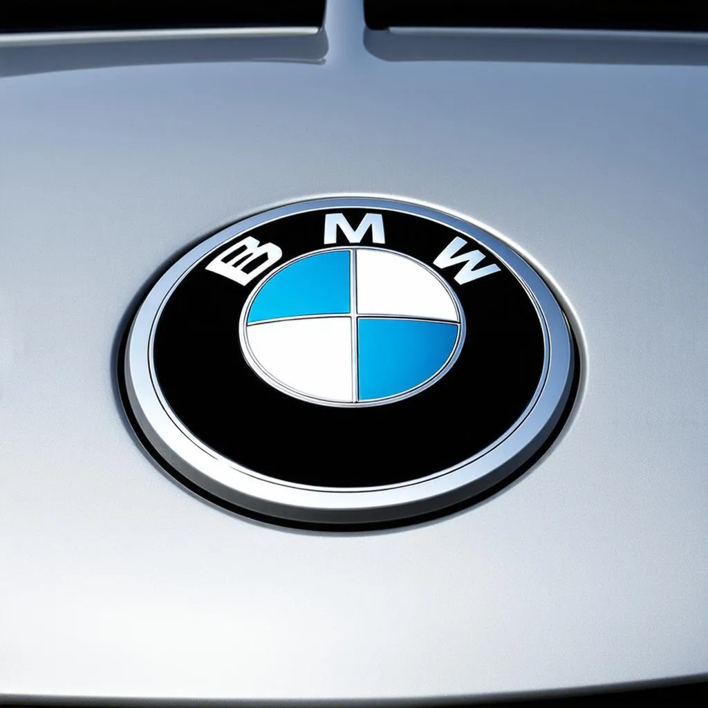 BMW emblem close-up