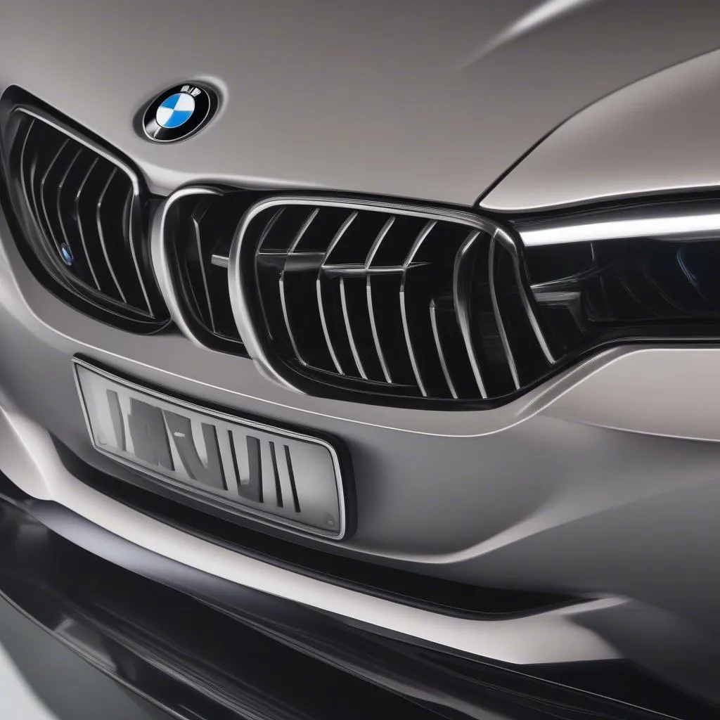 Close-up of Illuminated BMW Emblem