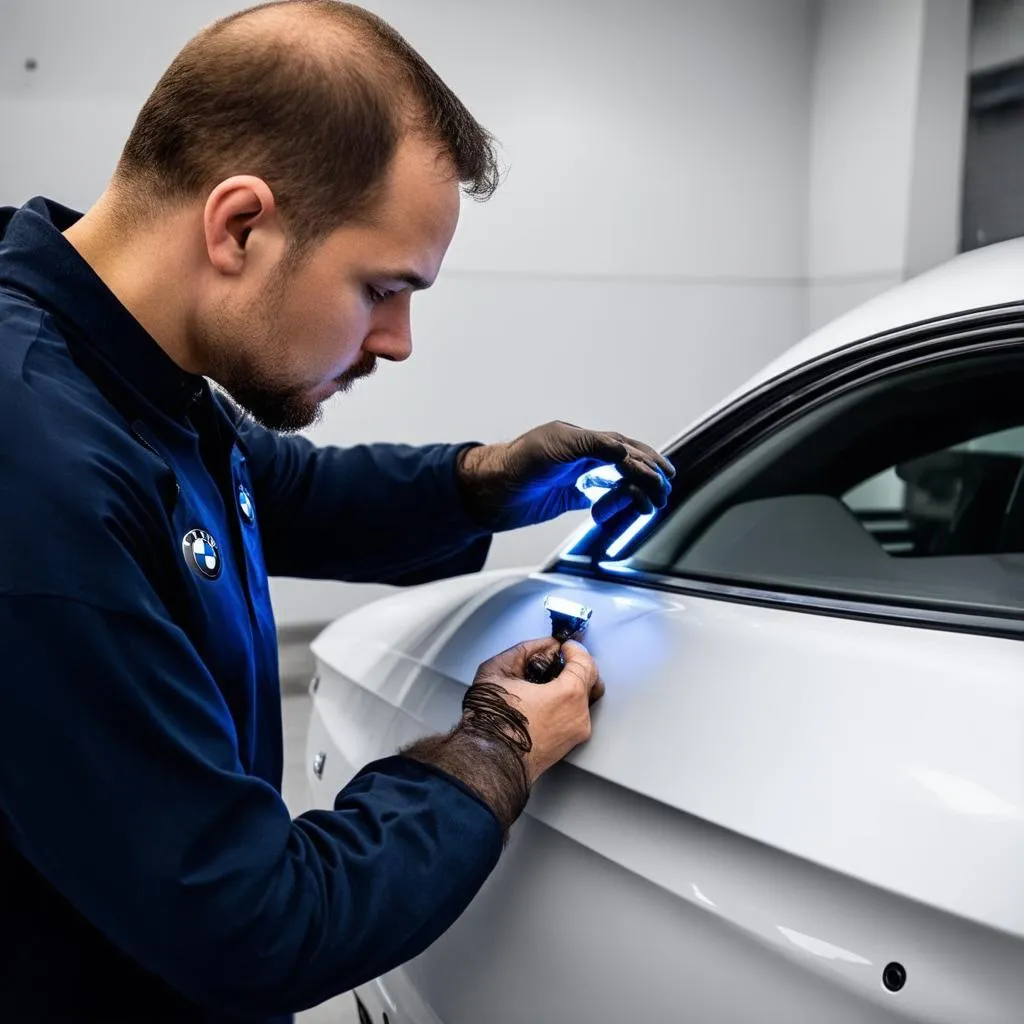 BMW Emblem Installation