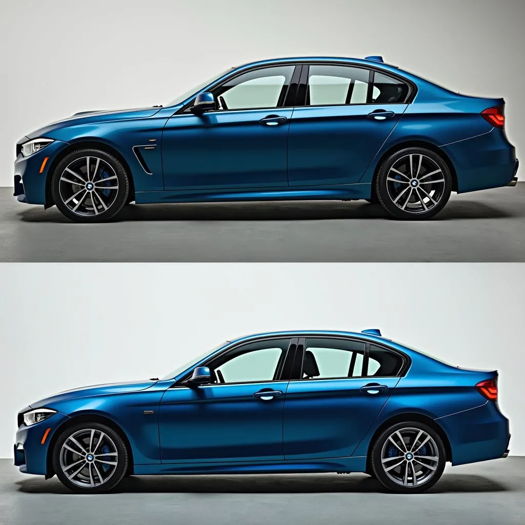 Different Shades of Estoril Blue Metallic on BMWs