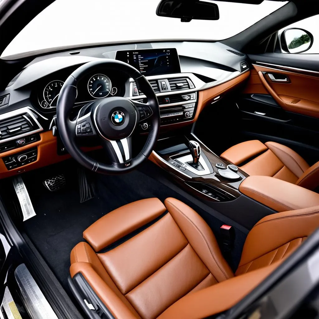 BMW F10 528i interior view