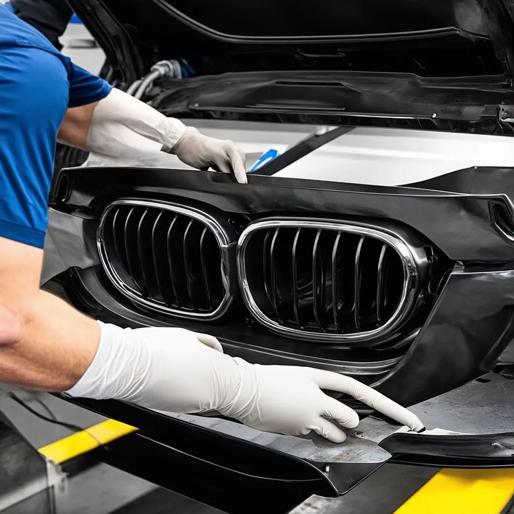 BMW F10 diffuser replacement