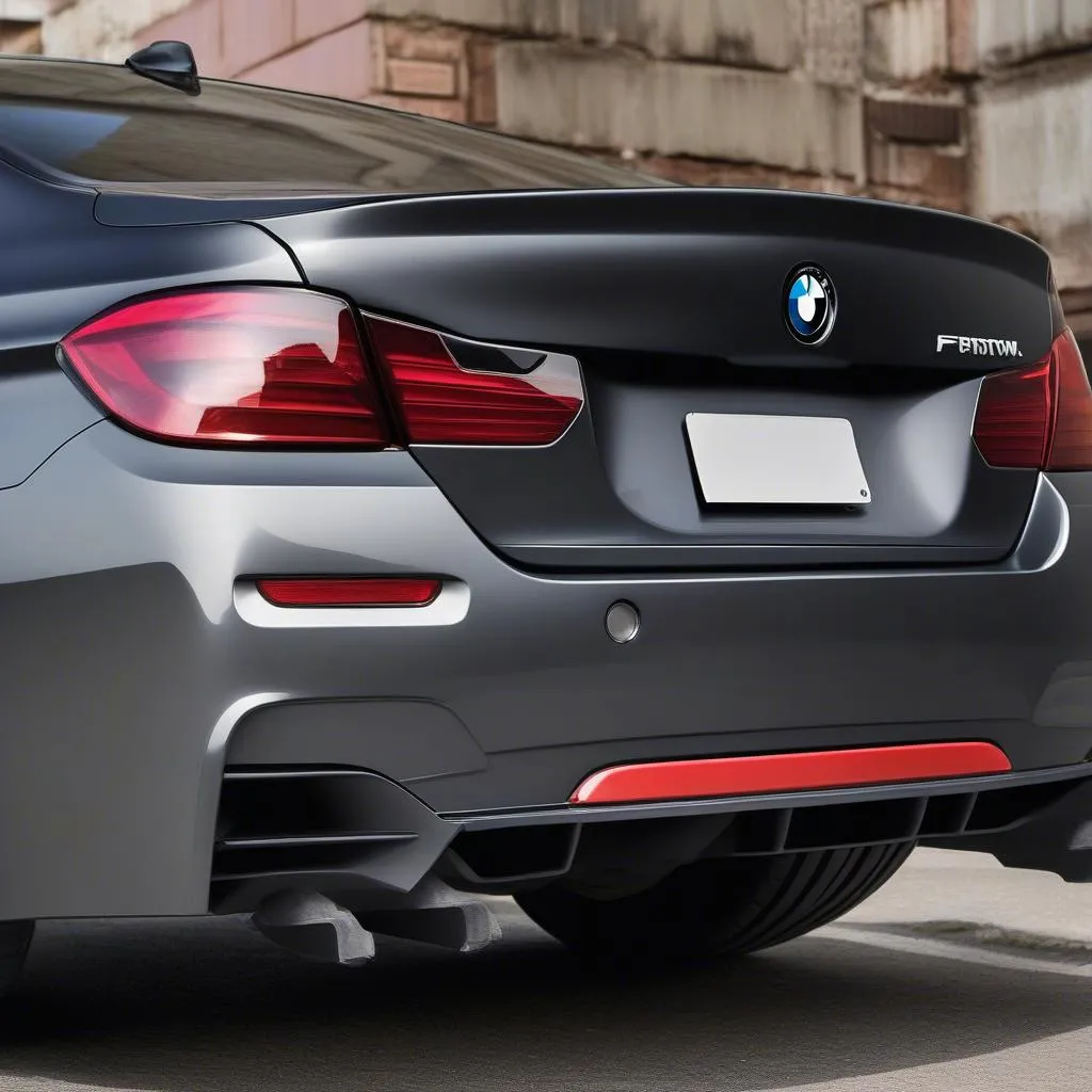 BMW F10 rear bumper modifications