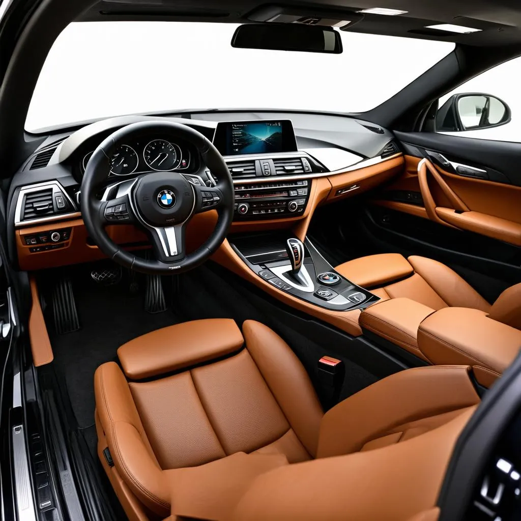 Luxury car interior