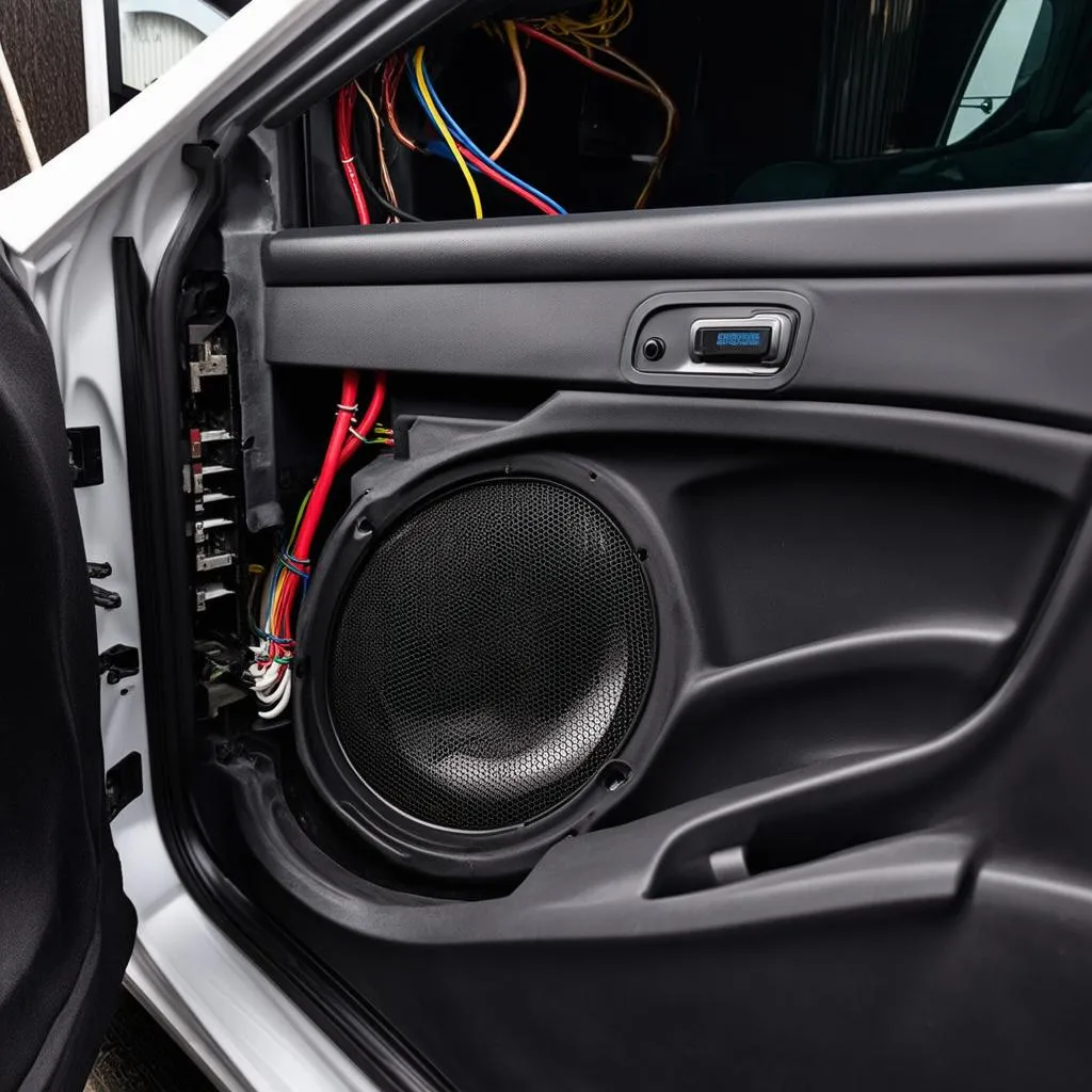 BMW F30 car speaker upgrade