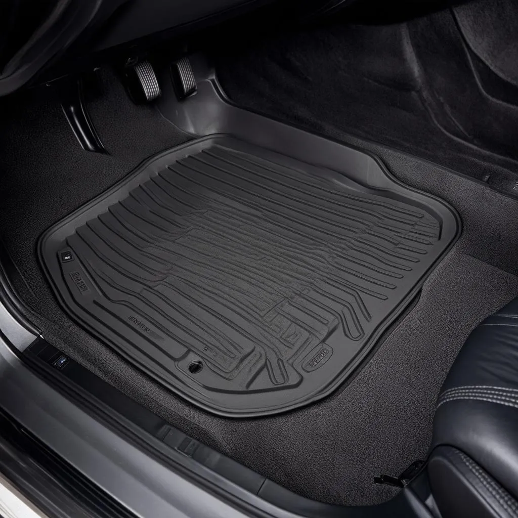 Easy installation of BMW rubber floor mats