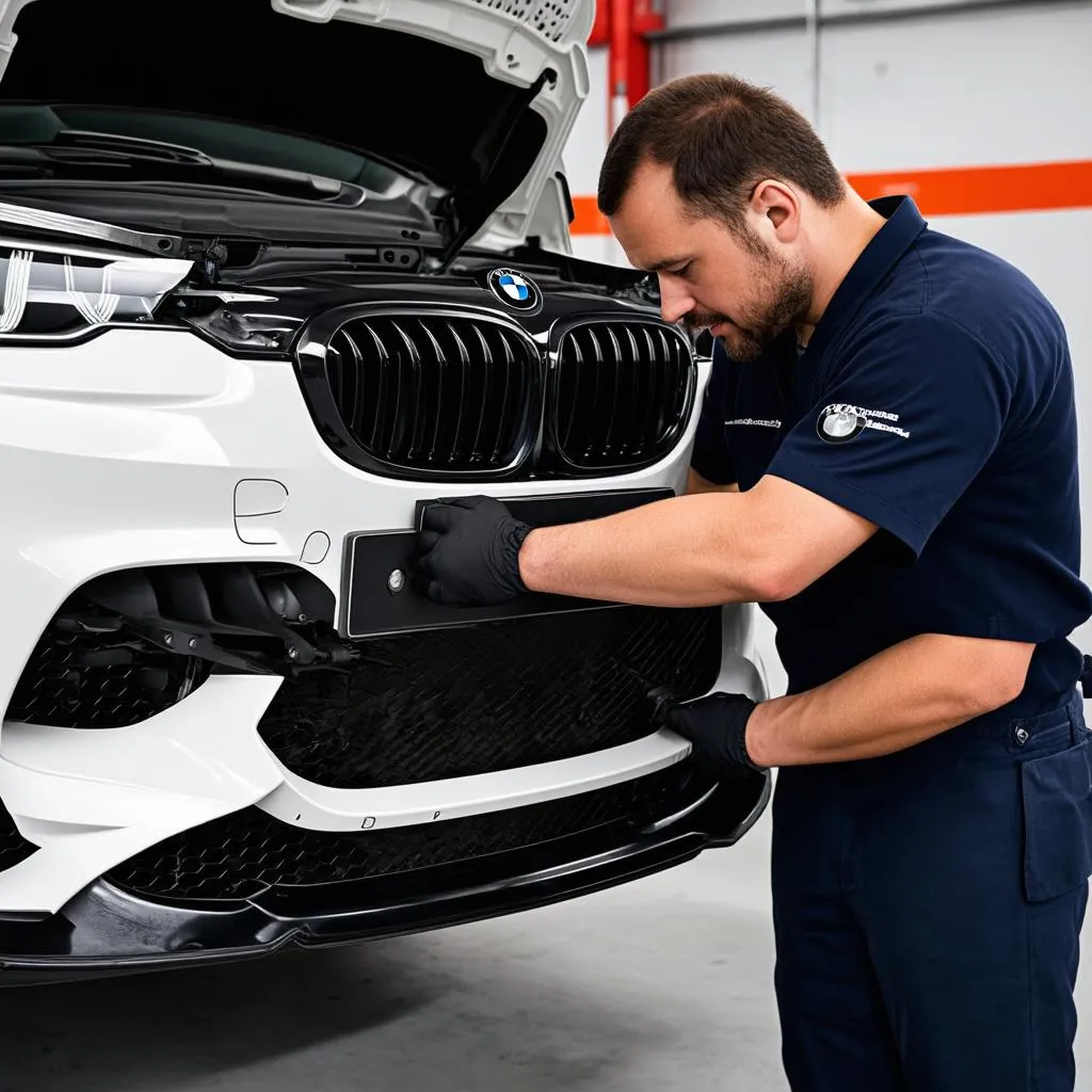 BMW Front Bumper Installation