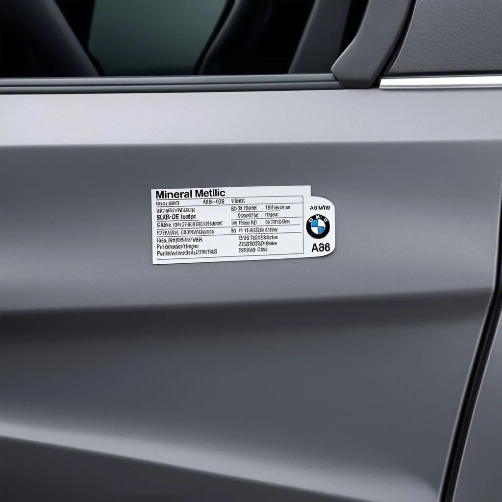 BMW Grey Car Door Jamb