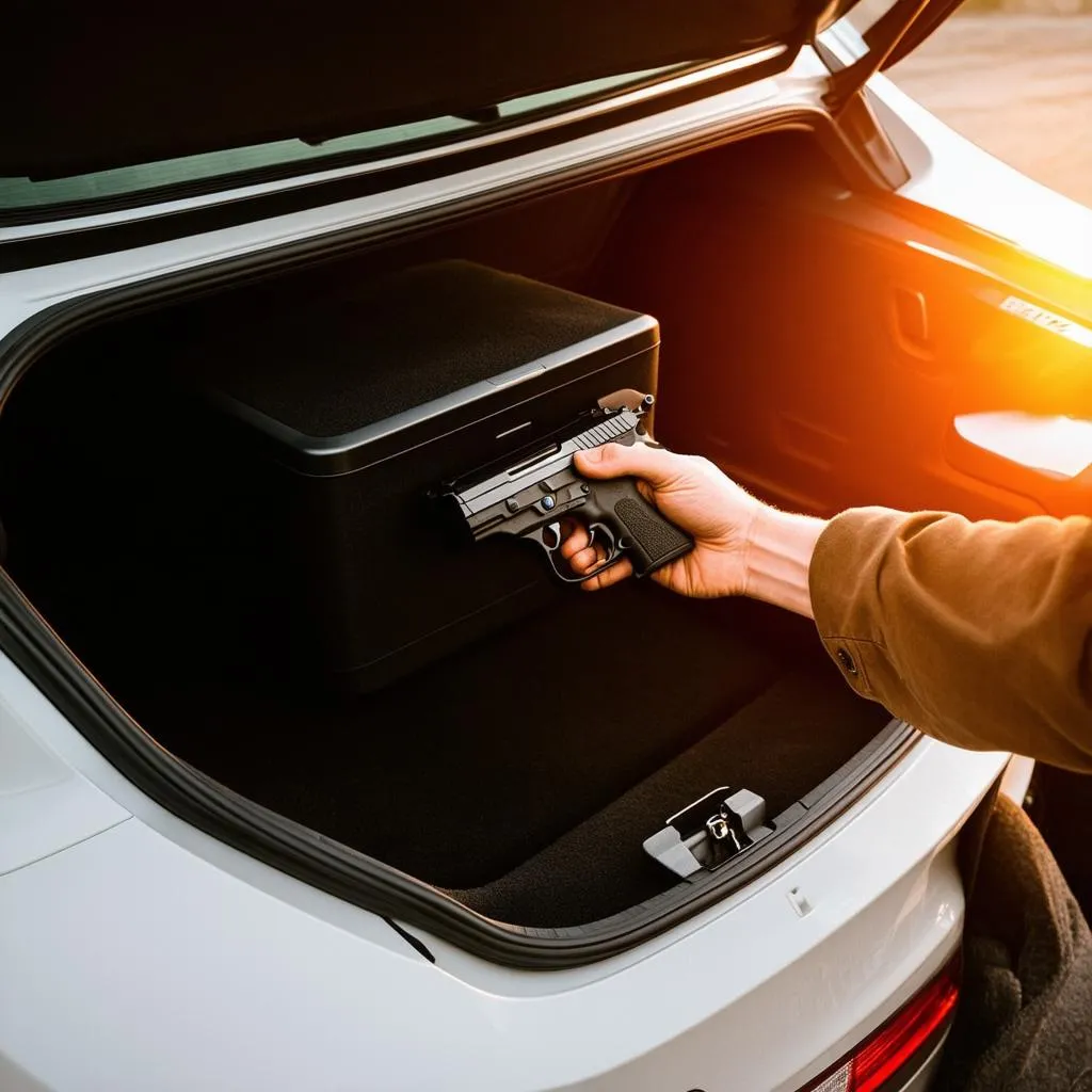 Gun storage in BMW