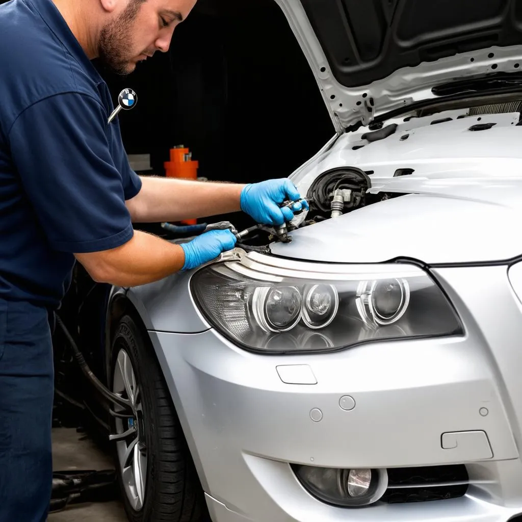 2007 BMW 530i headlight repair