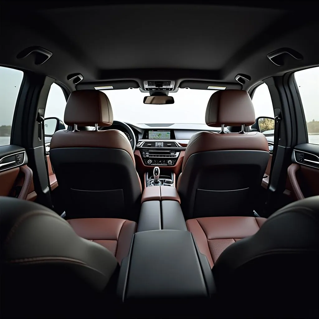 Luxury Interior of a BMW Hybrid SUV