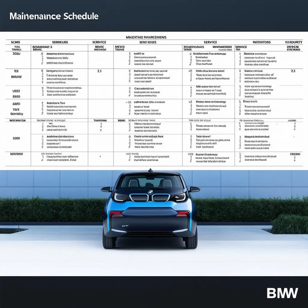 BMW i3 Maintenance Schedule