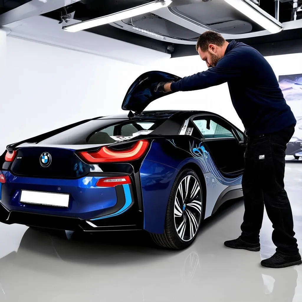 BMW i8 Wrap Installation Expert