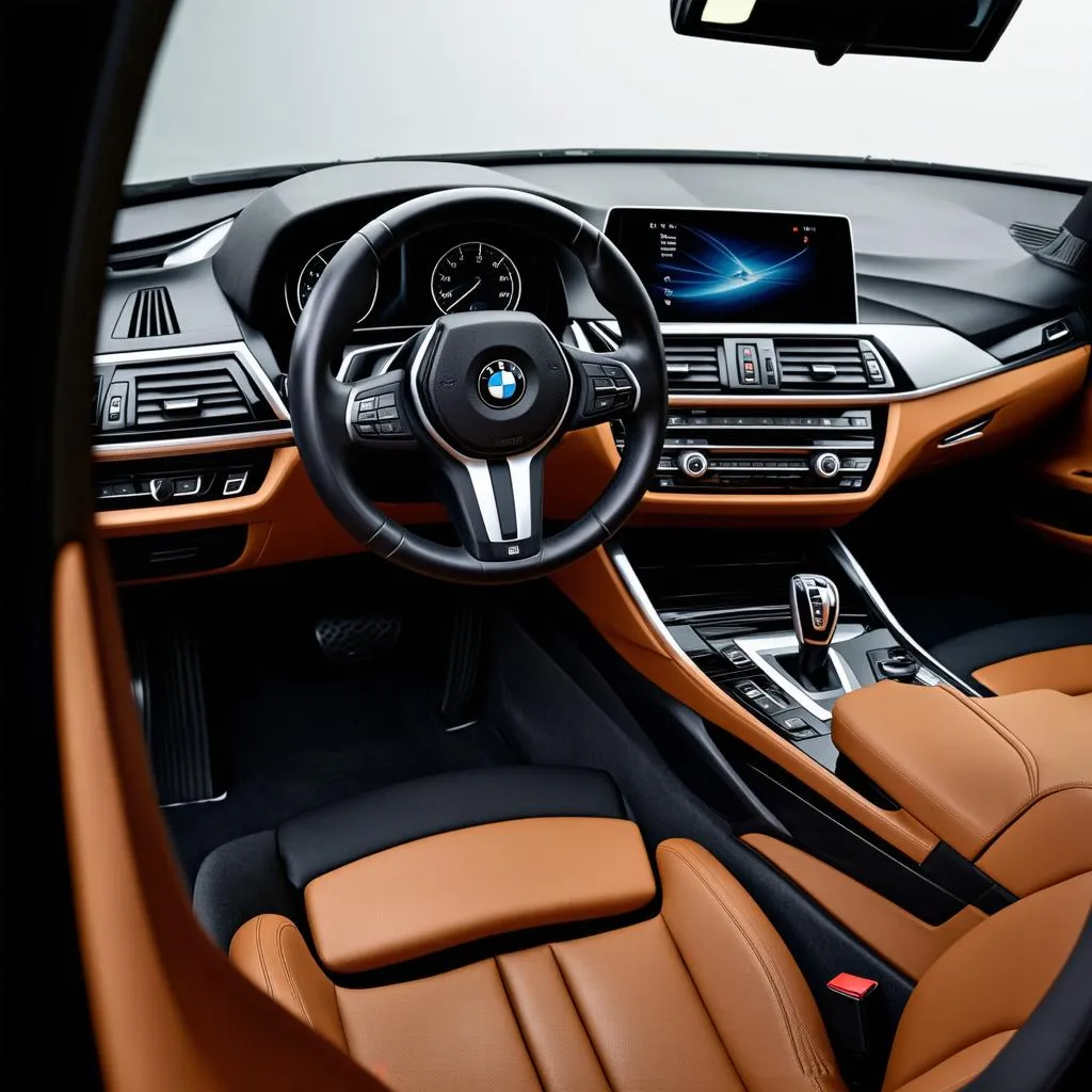 luxury bmw interior