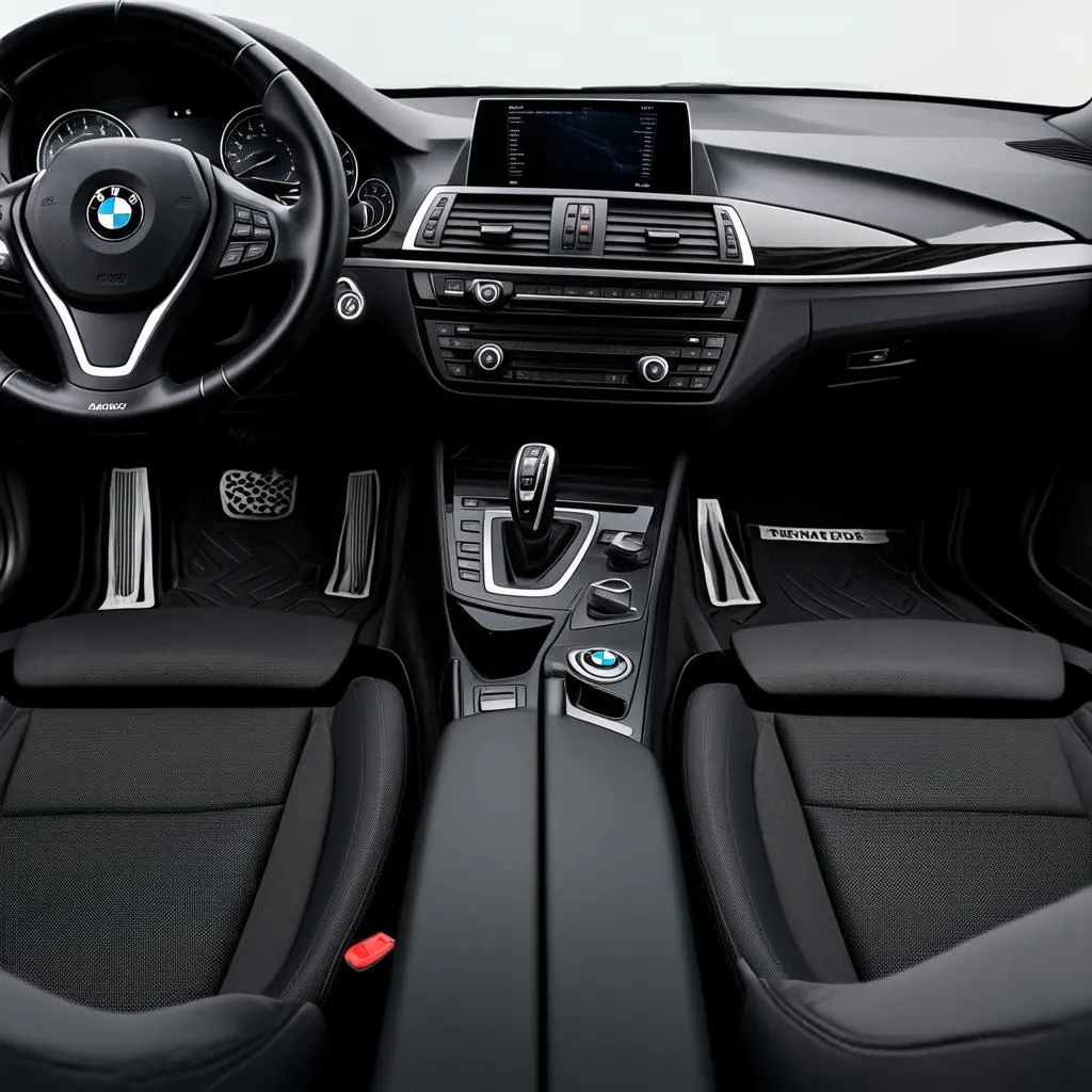 BMW interior with all-weather mats