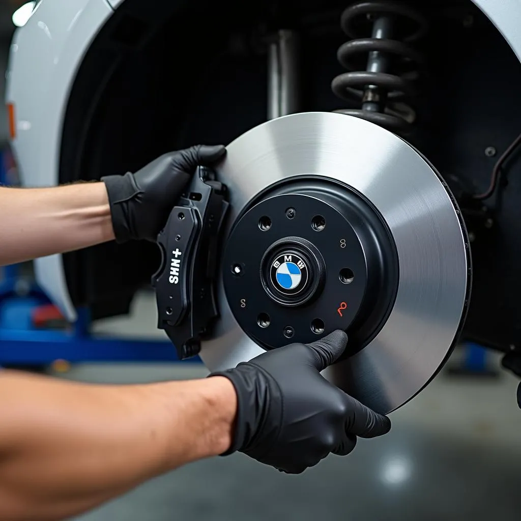 BMW iX brake inspection