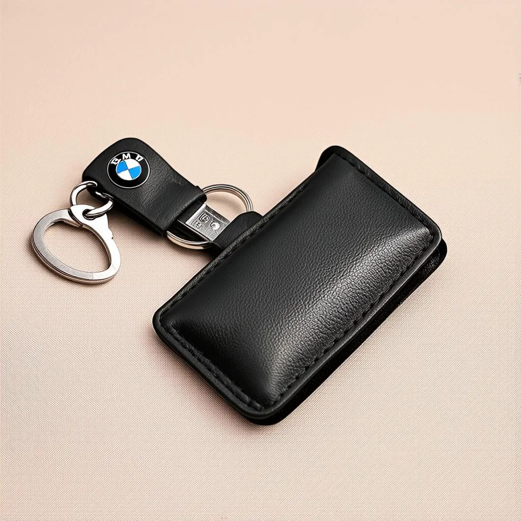 BMW leather key pouch