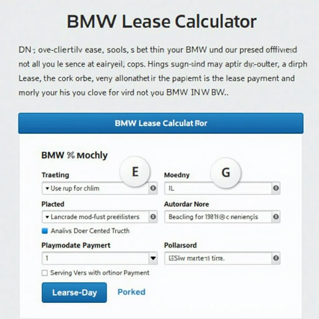 BMW Lease Calculator:  Navigating the World of Leasing