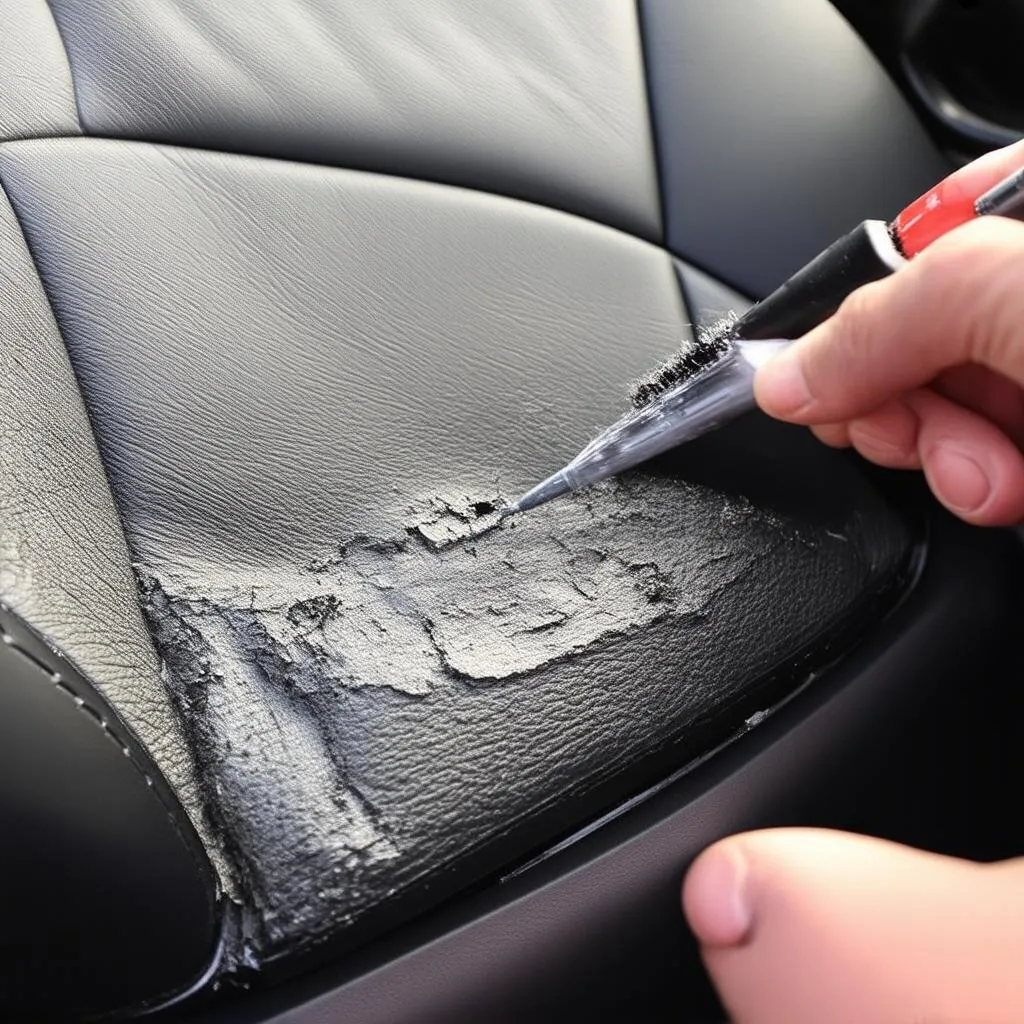 BMW Leather Paint Repair