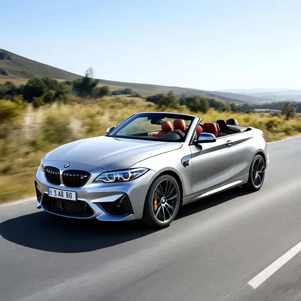 BMW M2 Cabriolet on the road