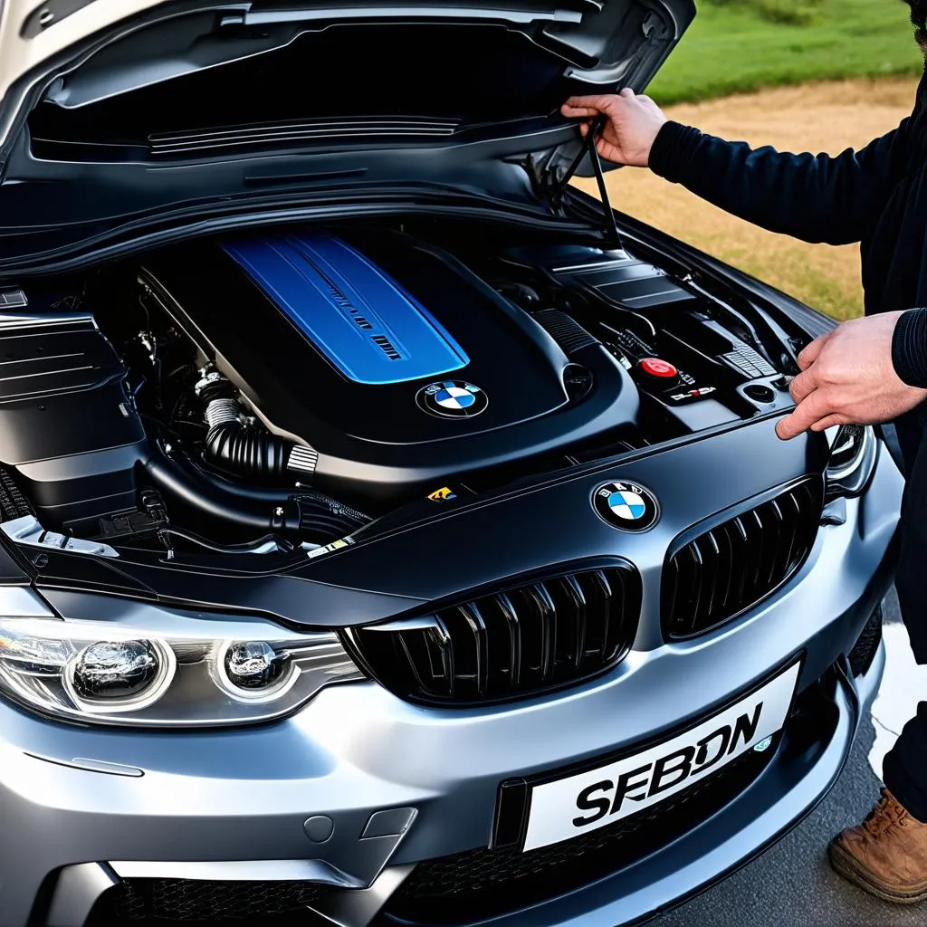 BMW M3 Bonnet Open