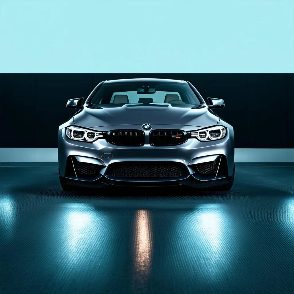 The sleek design of the BMW M4 Gray