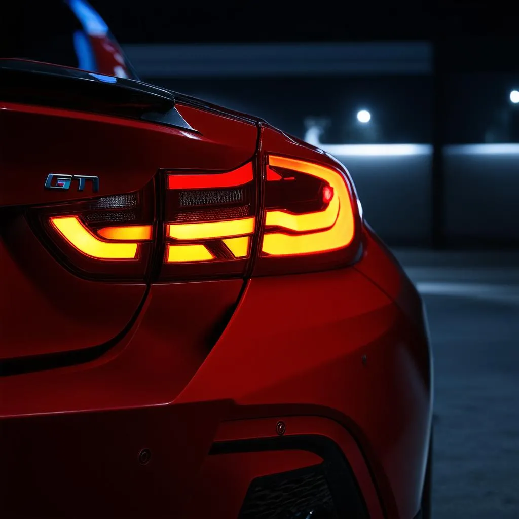 BMW M4 GTS tail lights close-up