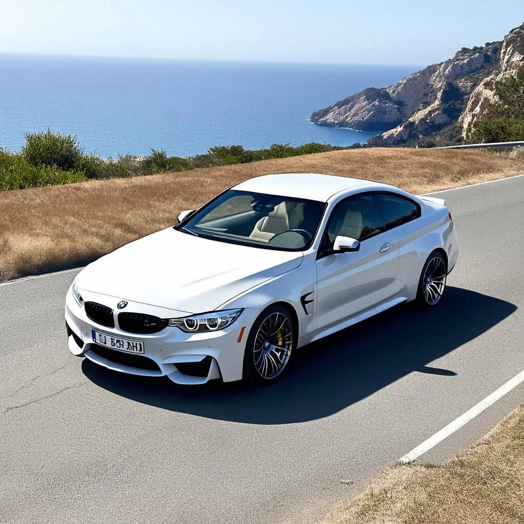 BMW M4 white interior