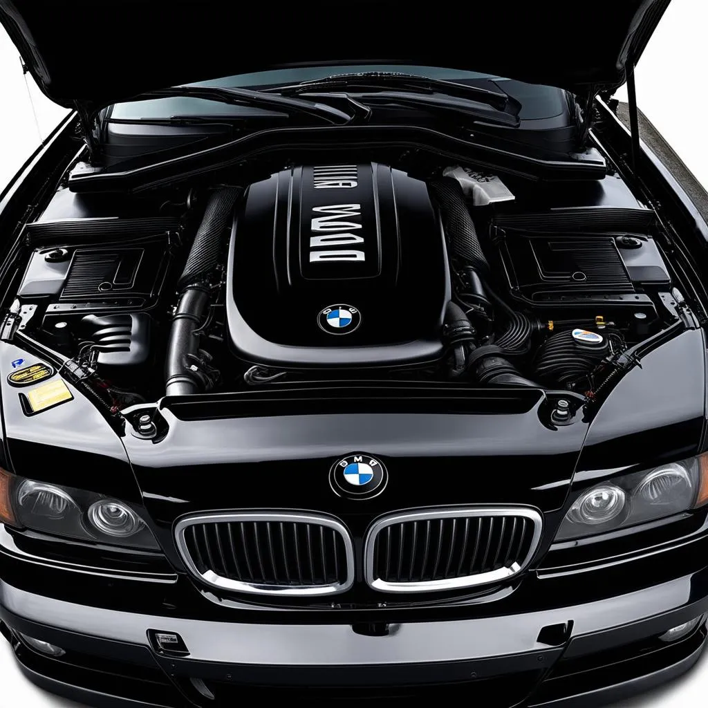 BMW M5 E39 Black Engine