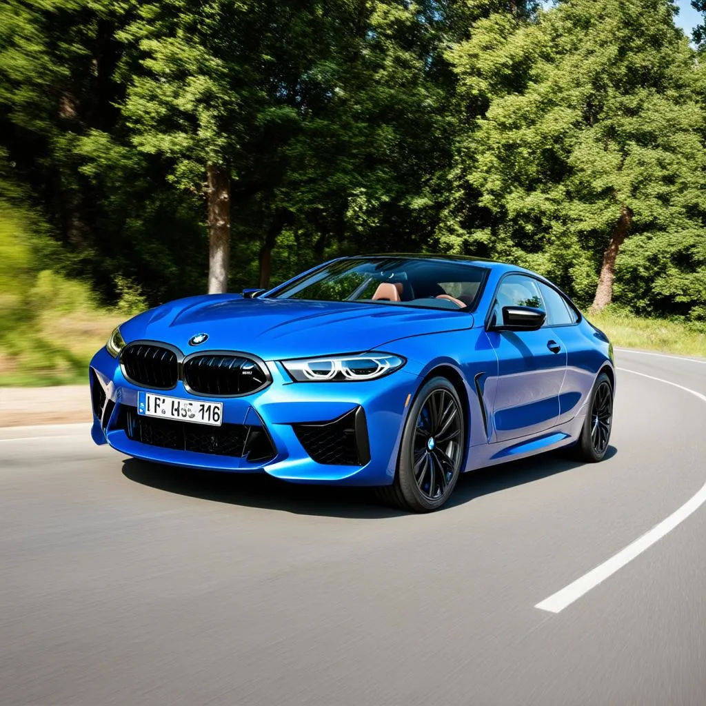 2020 BMW M8 Competition on the road