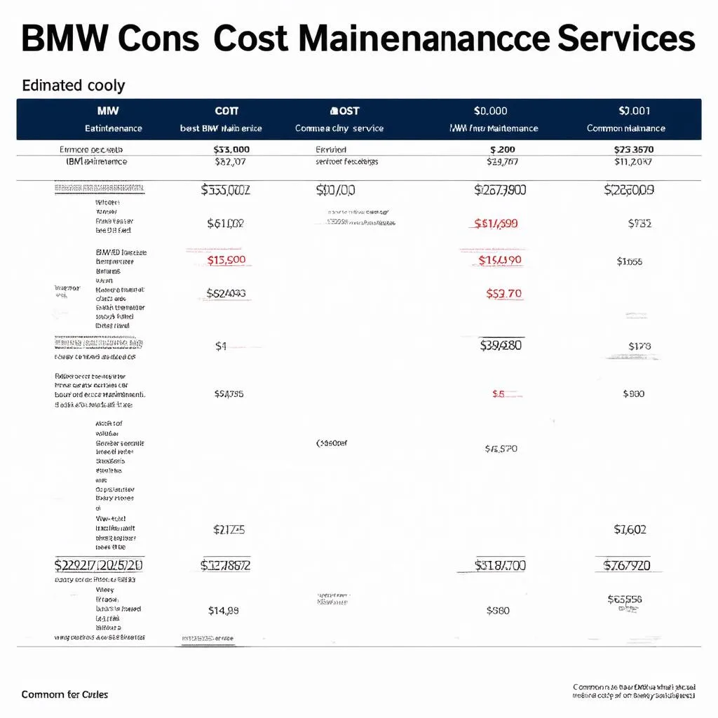 BMW Maintenance Cost