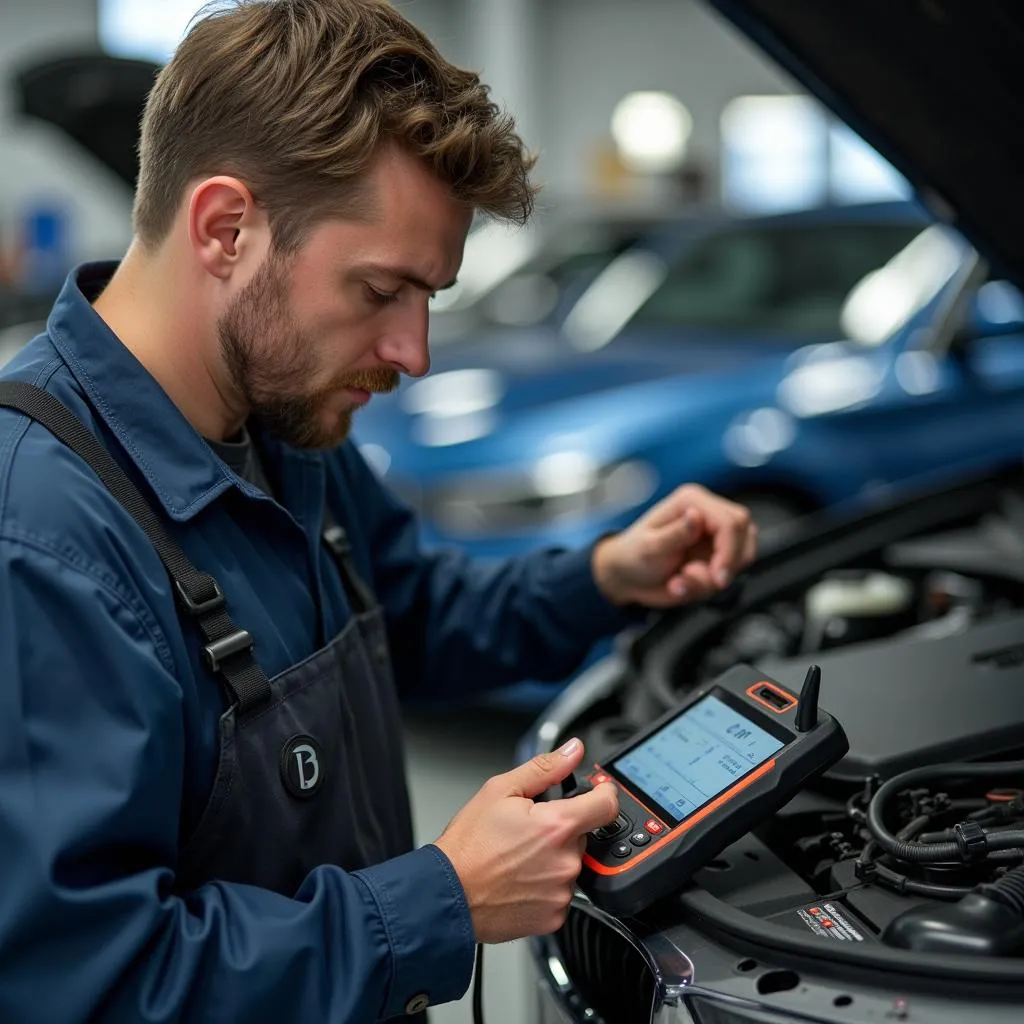 BMW Mechanic at Work