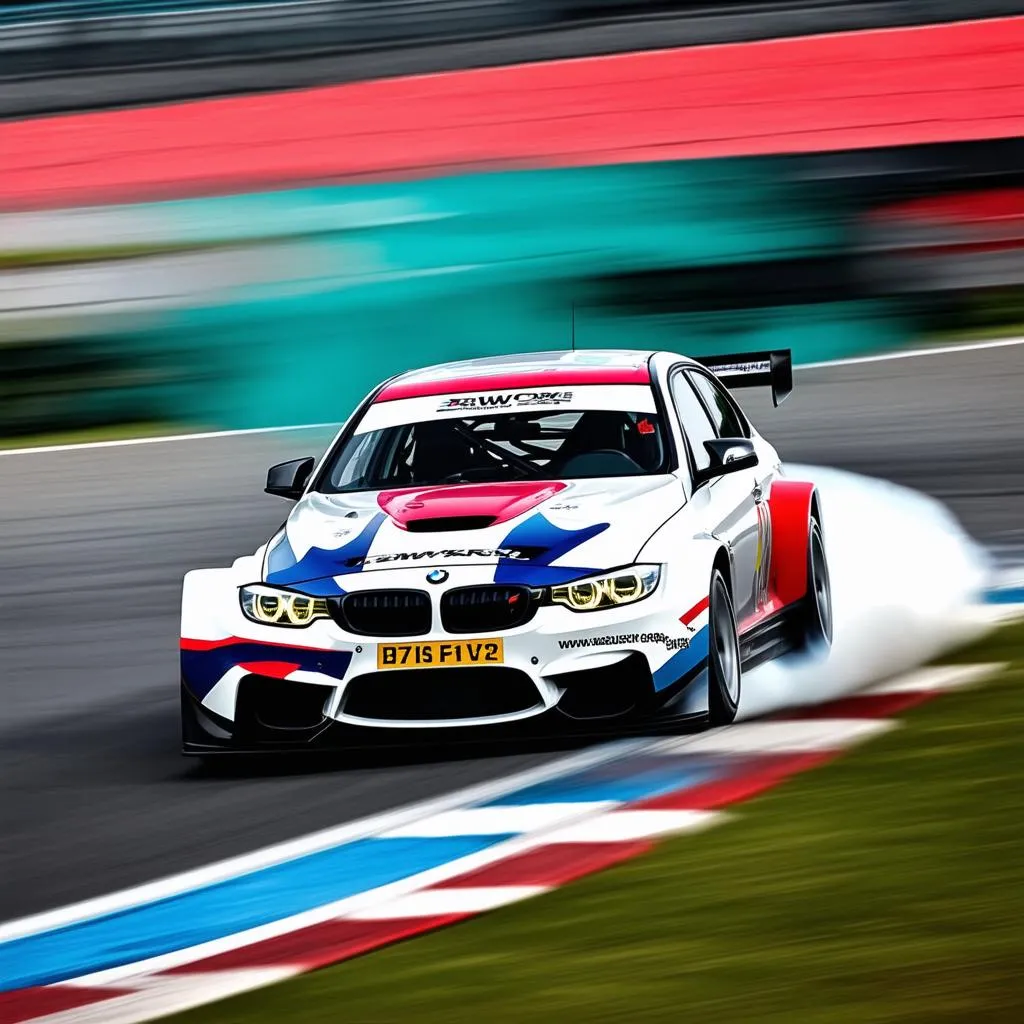 racing bmw poster