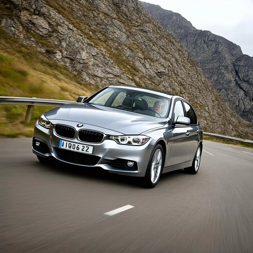 BMW Driving on Road