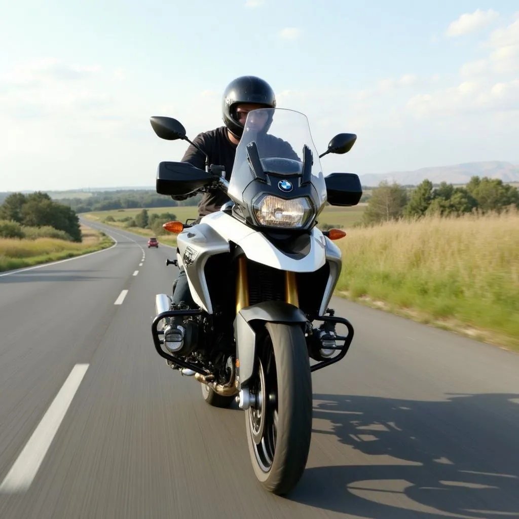 BMW R1200GS on the Open Road