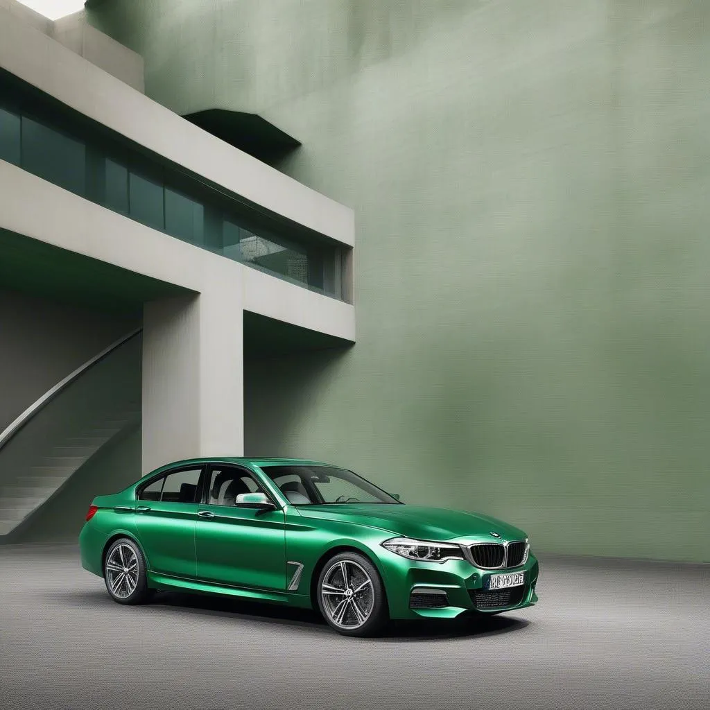 BMW Racing Green Car