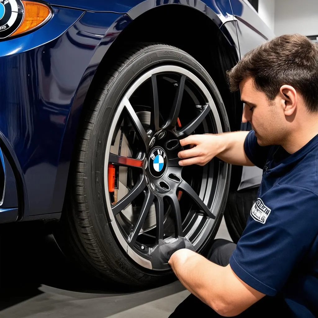 Expert Installing Beyern Rims on a BMW