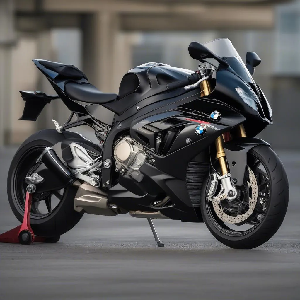 2024 BMW S1000RR Black: A sleek motorcycle design