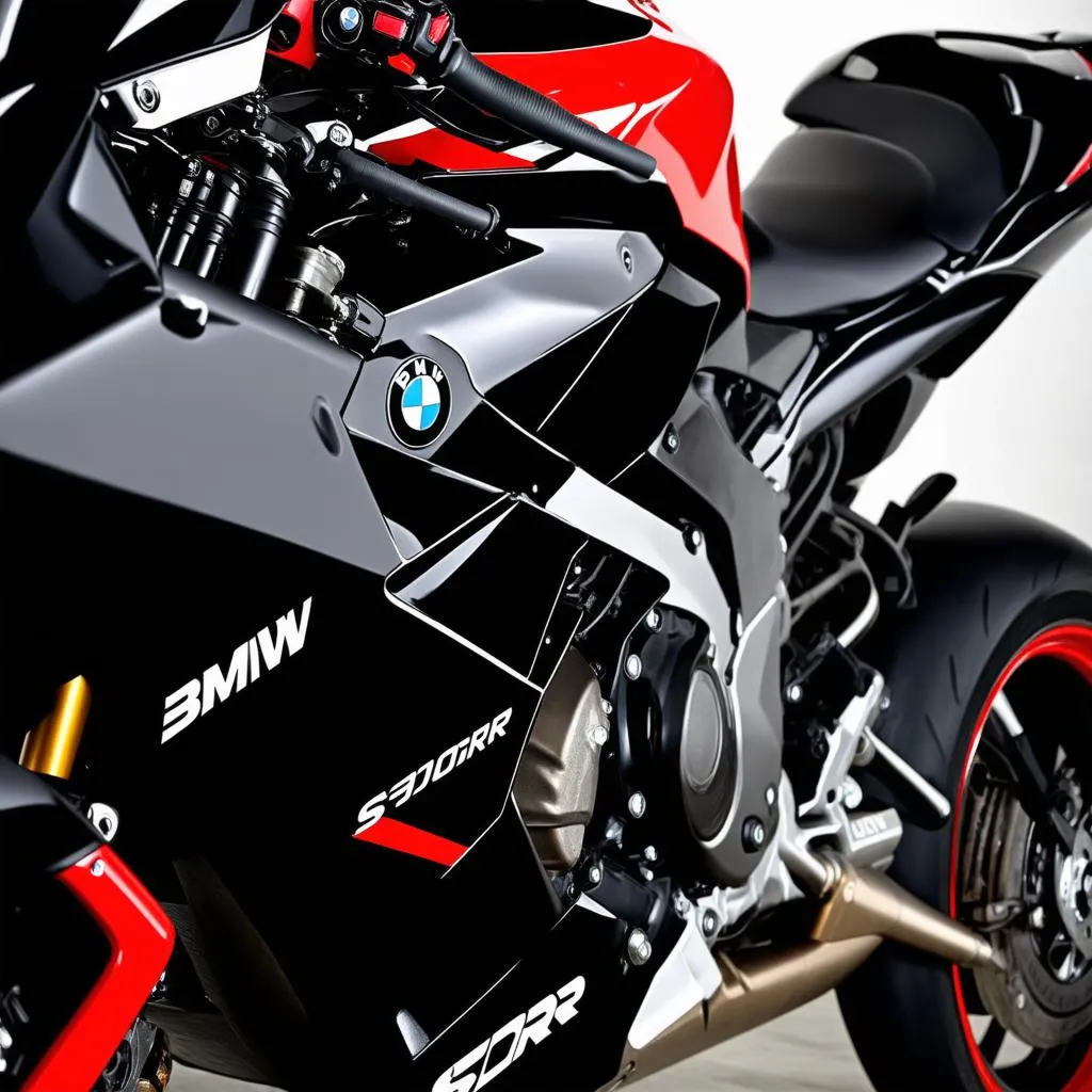 BMW S1000RR Black and Red 