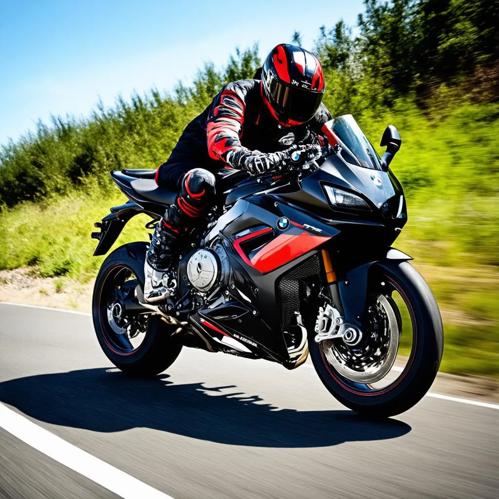 BMW S1000RR Black and Red