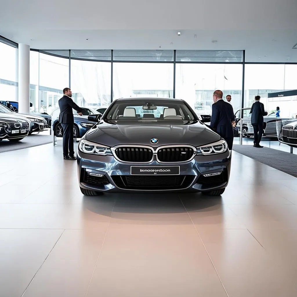 Modern and Luxurious BMW Dealership Showroom