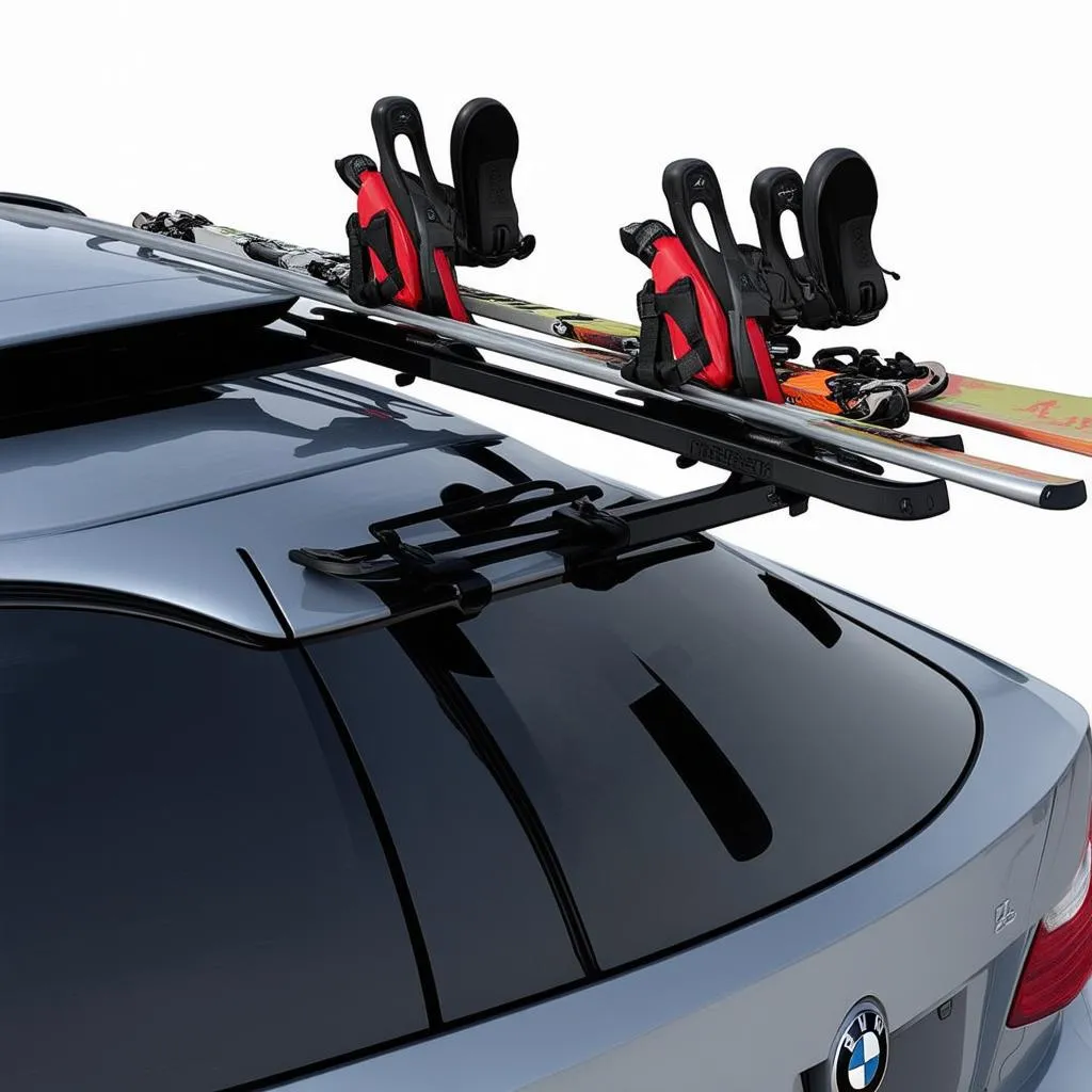 bmw ski carrier close up