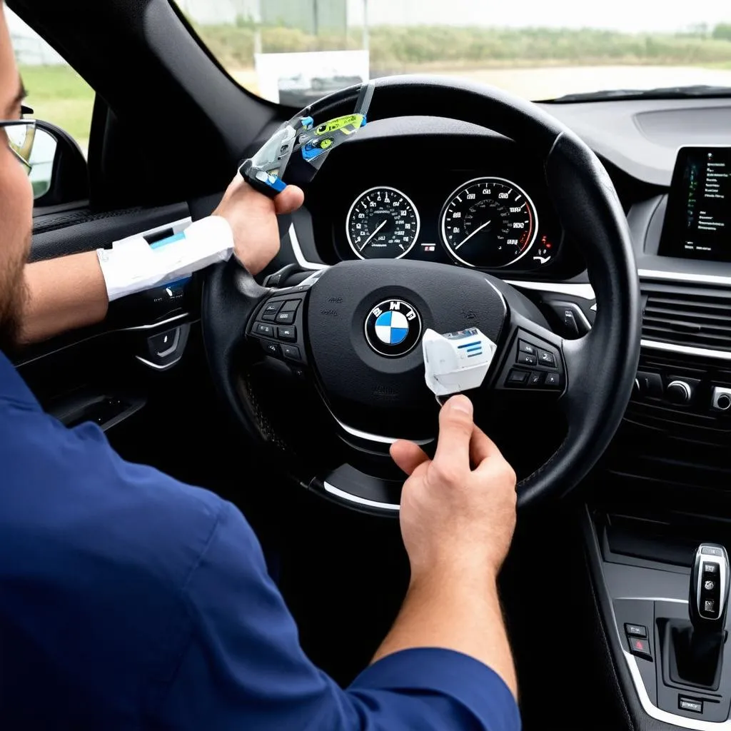 BMW steering wheel diagnostics