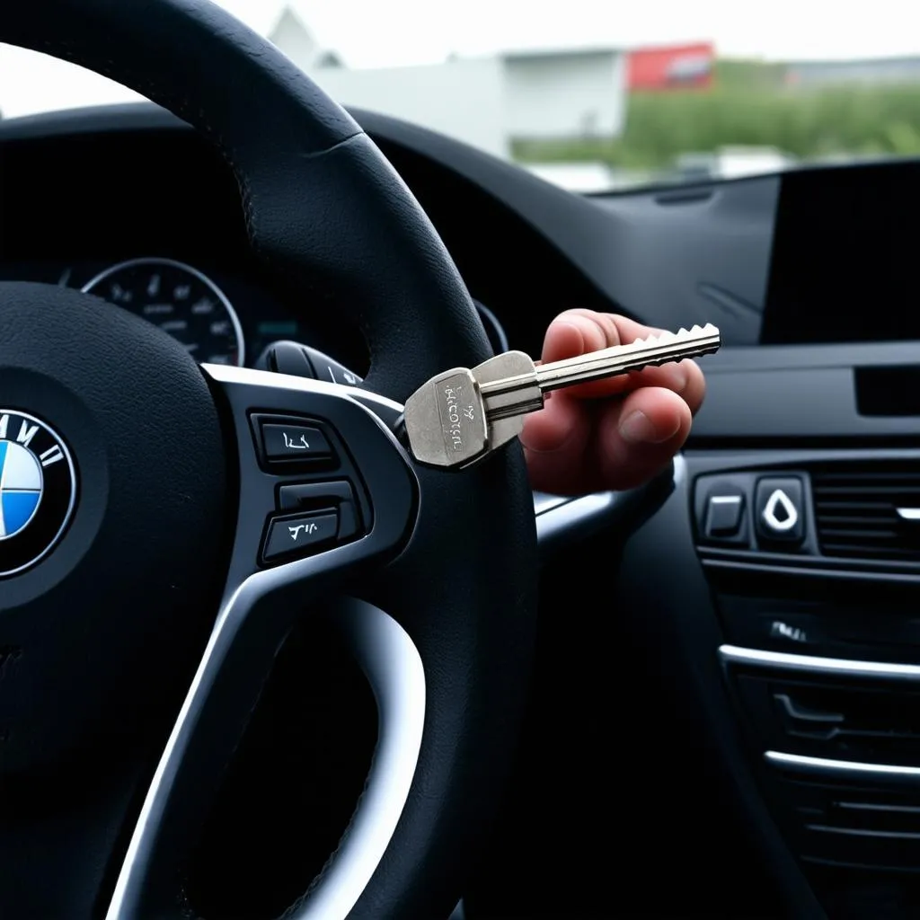 Unlocking a BMW Steering Wheel Lock