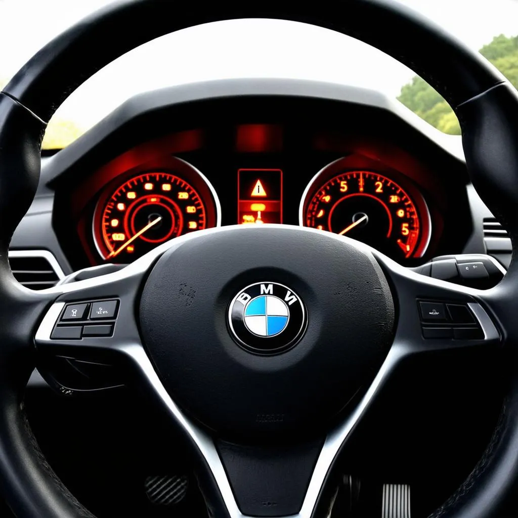 BMW Steering Wheel Warning Light