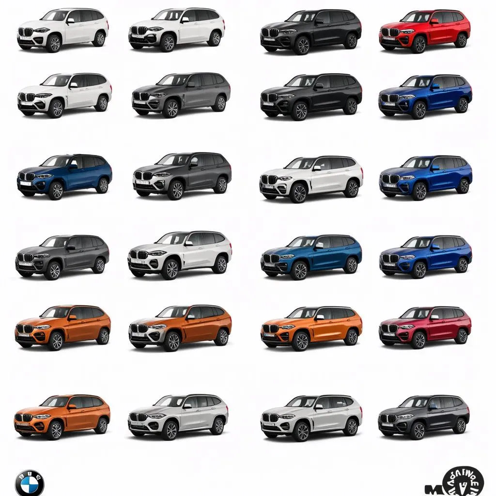 BMW SUV Colors Guide