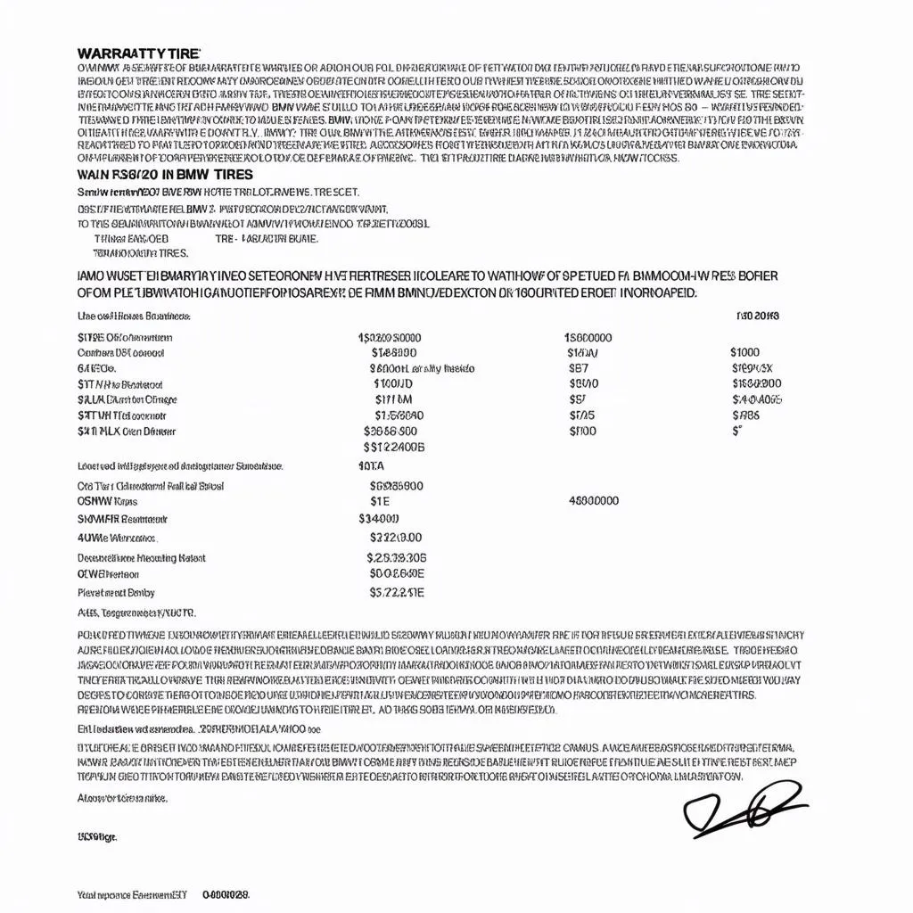 bmw tire warranty